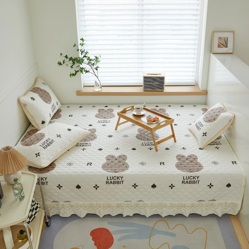 定做榻榻米床盖全棉A类母婴级防滑四季通用夹棉炕罩 大炕专用床单