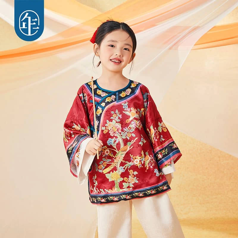 年衣【重锦花朝旗装】女童新中式唐装外套2025秋女孩国风格格服上衣