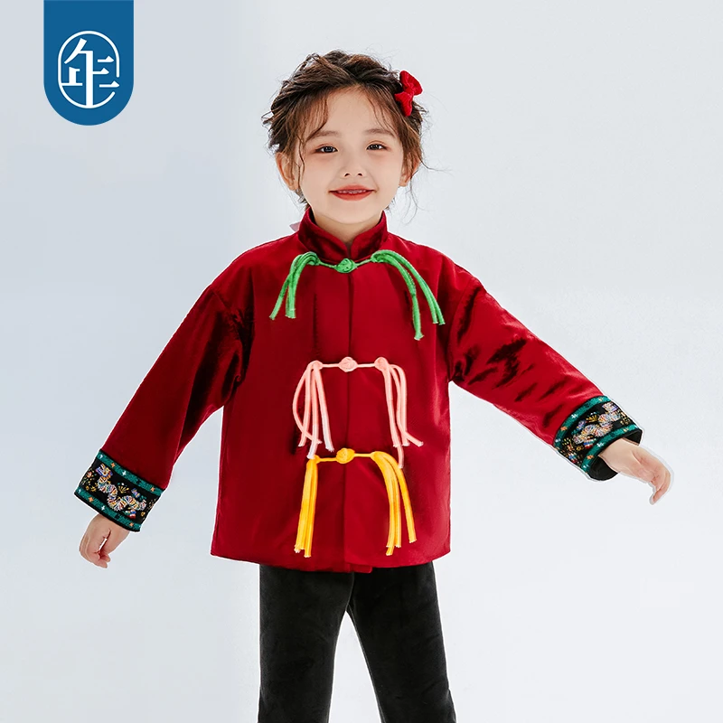 【龙华富贵】年衣童装儿童唐装外套冬季新款龙华富贵新中式国风G