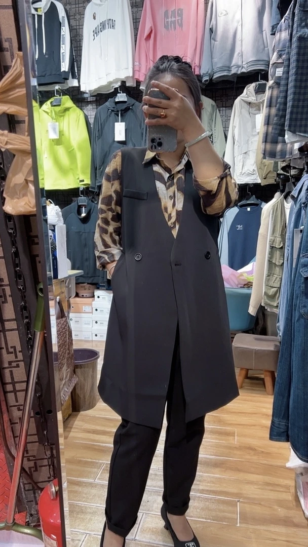 中长款马夹气质时尚百搭无袖