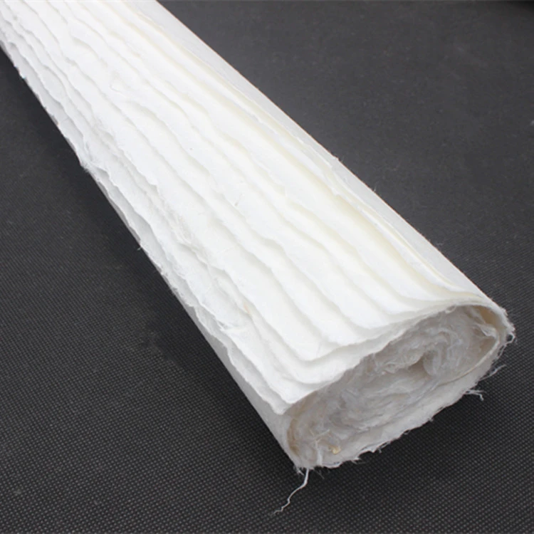 安徽泾县鸿五星四尺六尺八尺一丈二毛边纸特净纯手工檀皮宣纸