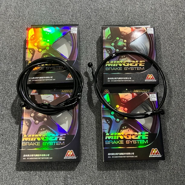 明浙油管不锈钢铁氟龙明哲改装前后刹车油管碟刹不锈钢活接头钢喉