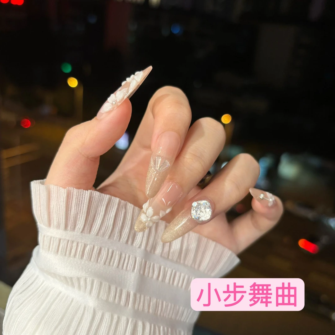 巴仑美【小步舞曲】画家推荐款 雕花美甲少女穿戴 5A高碳肥方