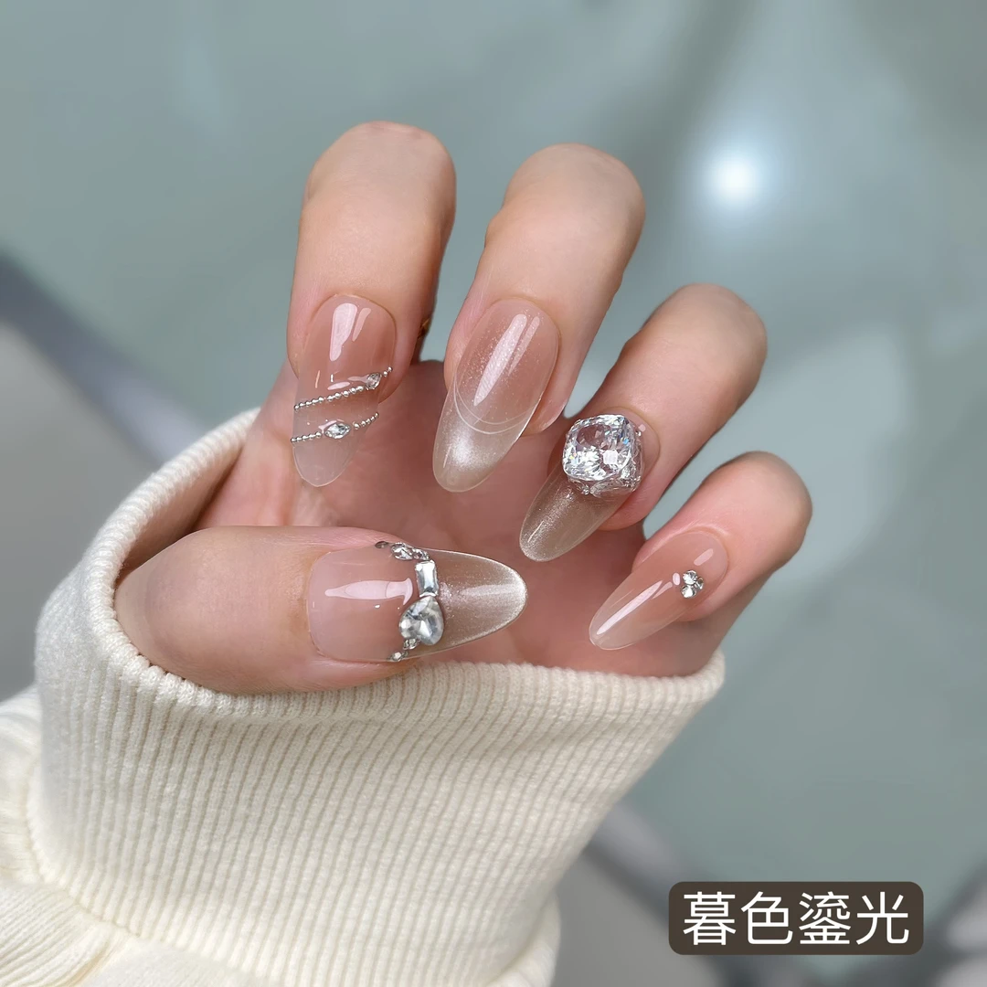 巴仑美【暮色琉璃】设计师款 水嫩少女猫眼 显气质款 华子锆石选配