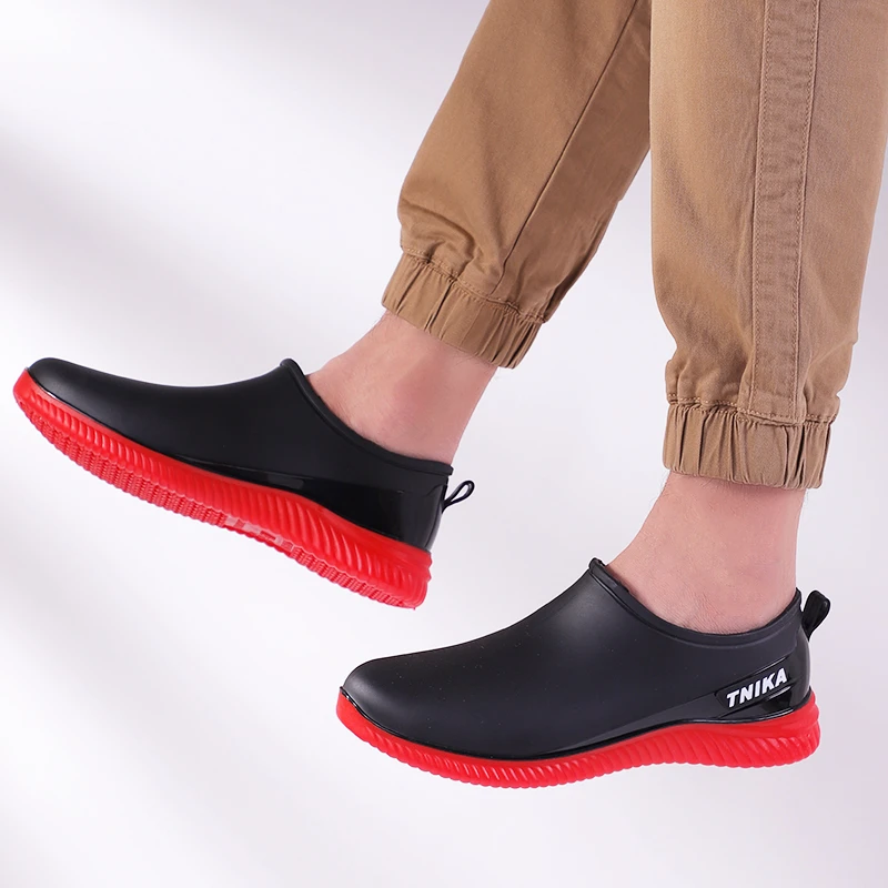 男士低帮雨鞋厨房防水鞋时尚休闲轻便耐磨防滑防水鞋劳保工作雨鞋
