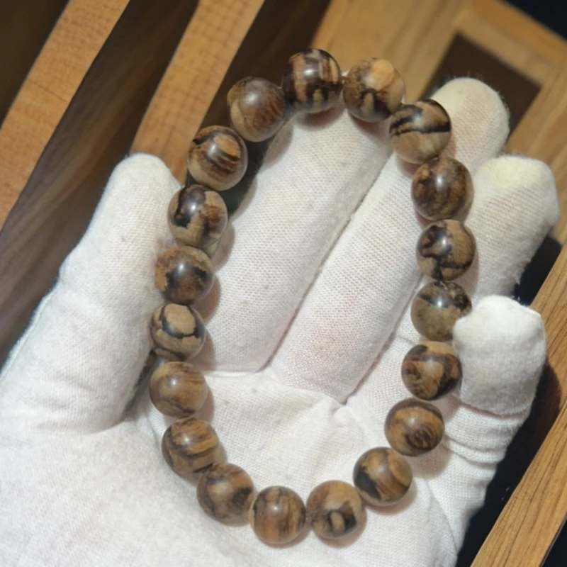 星洲系虎斑花珠老料1.1/12.7g手串