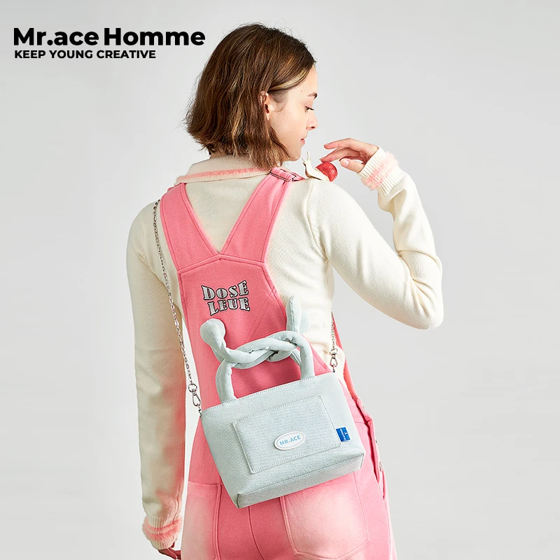 mrace动森游记 创意手提包女生diy肩带拎包链条个性斜挎潮流女包