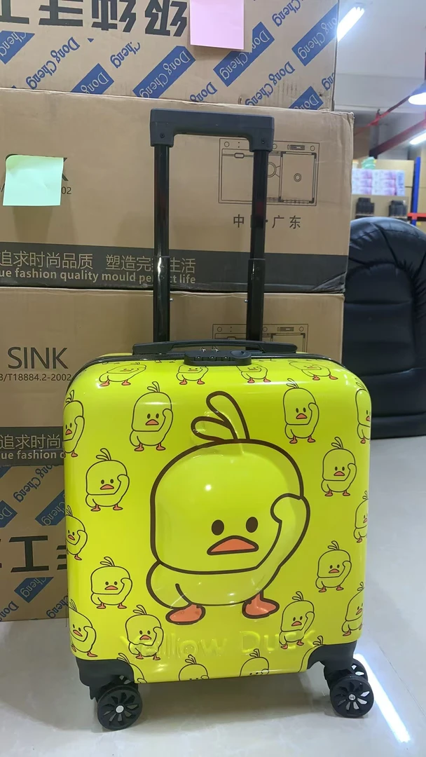 卡通儿童行李箱18寸男女孩学生万向轮旅行箱拉杆箱YB