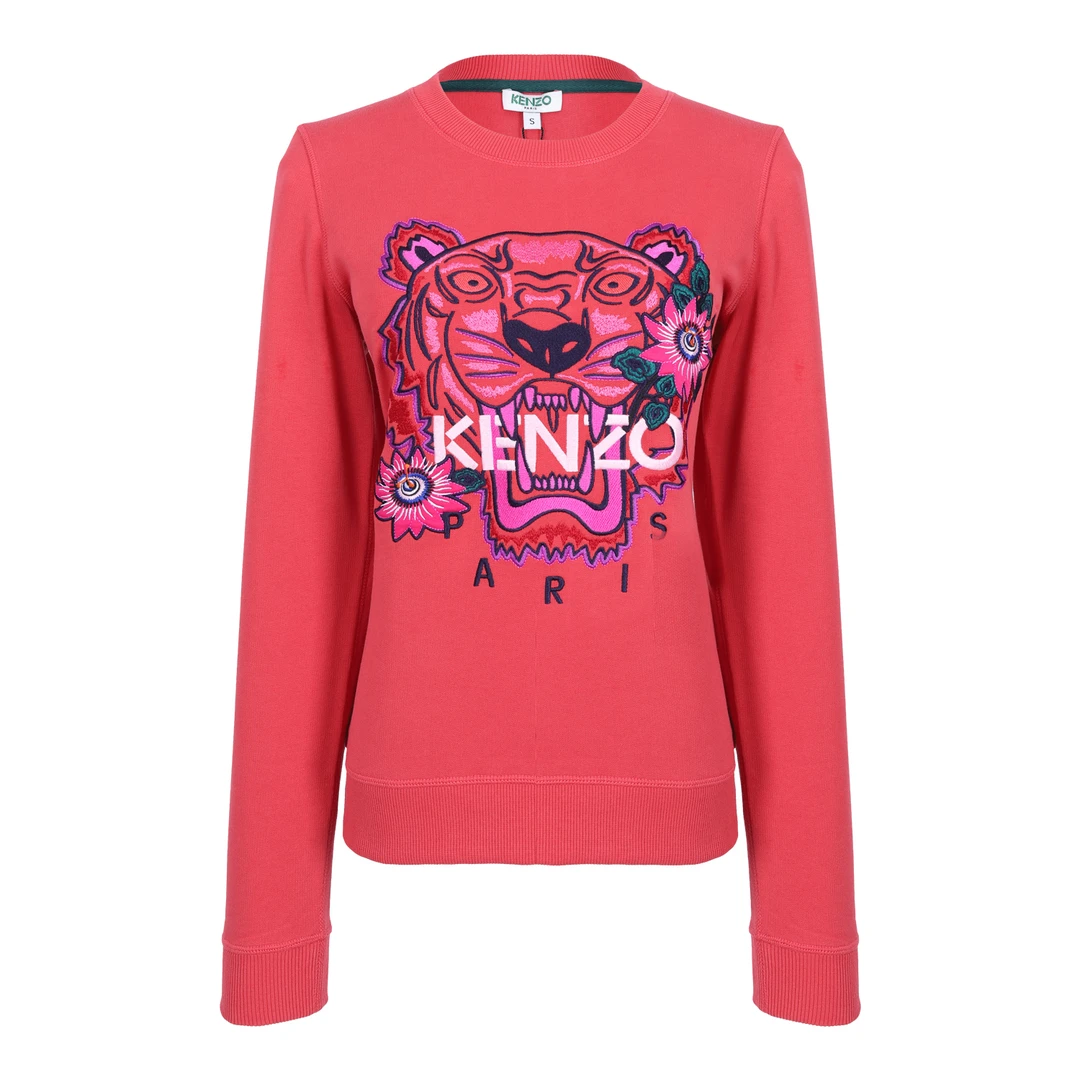 KENZO/肯佐KENZO 女士西瓜红卫衣