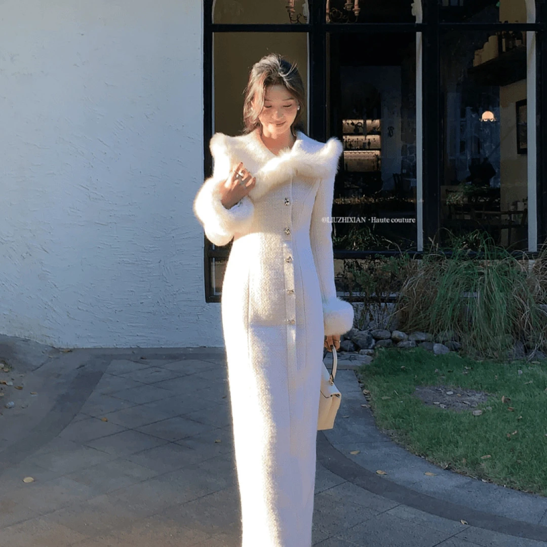 【云朵羽绒】小香气质时尚毛绒冬季羽绒服ZX023171