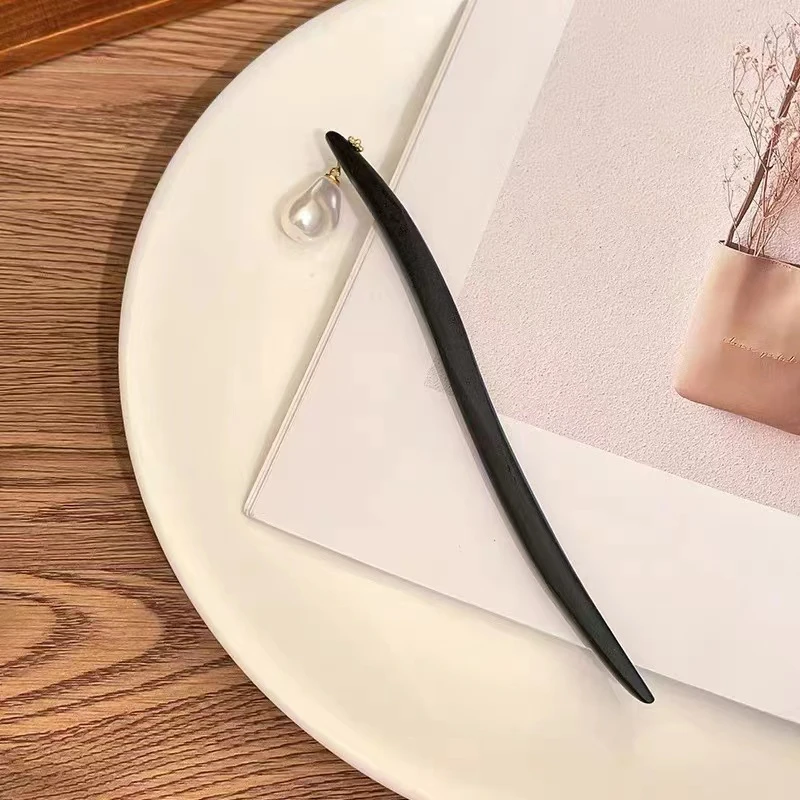 高级气质简约时尚发簪古风女生汉服水滴丸子头发簪头饰中式发簪