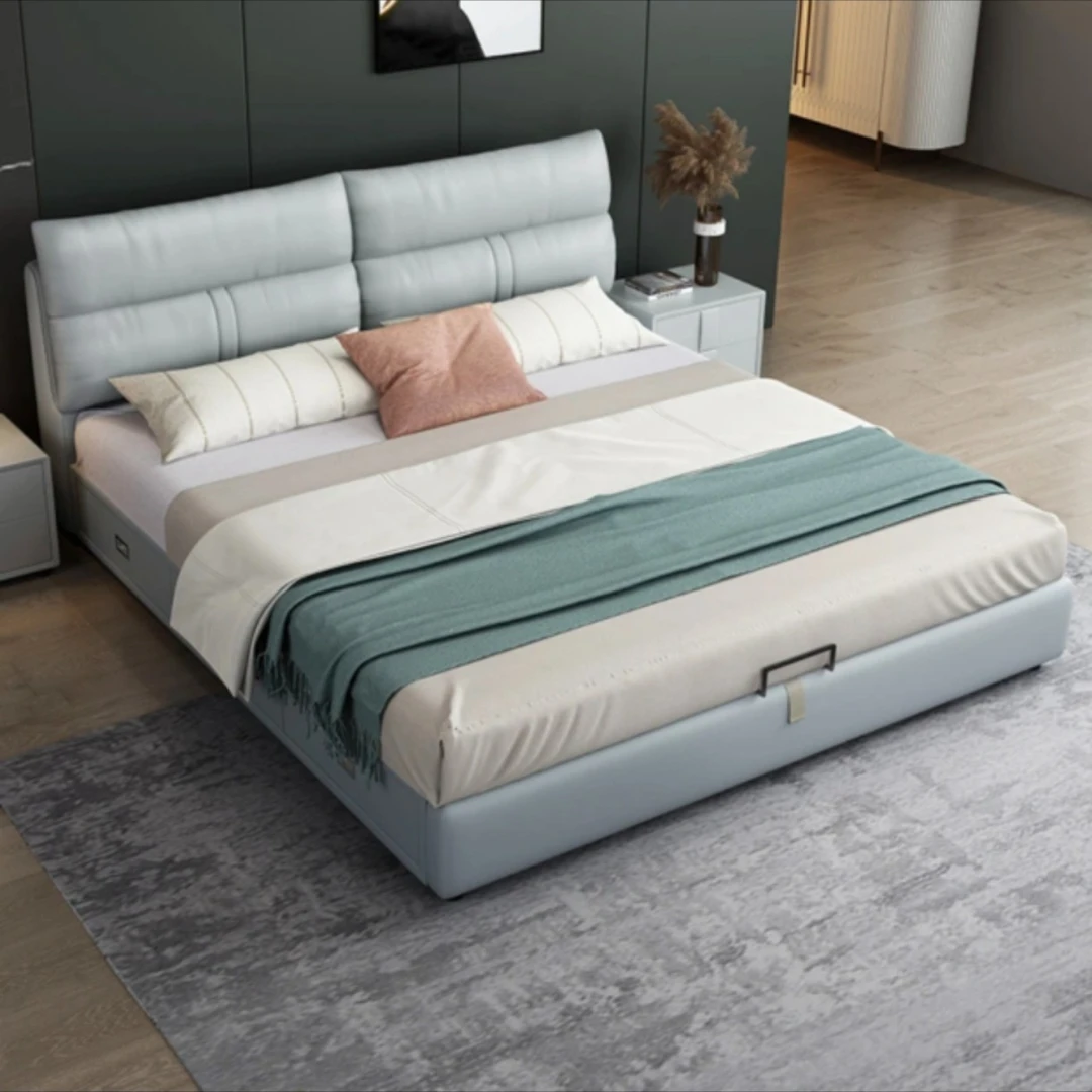 衣柜轻奢家用简约北欧双人床储物婚床