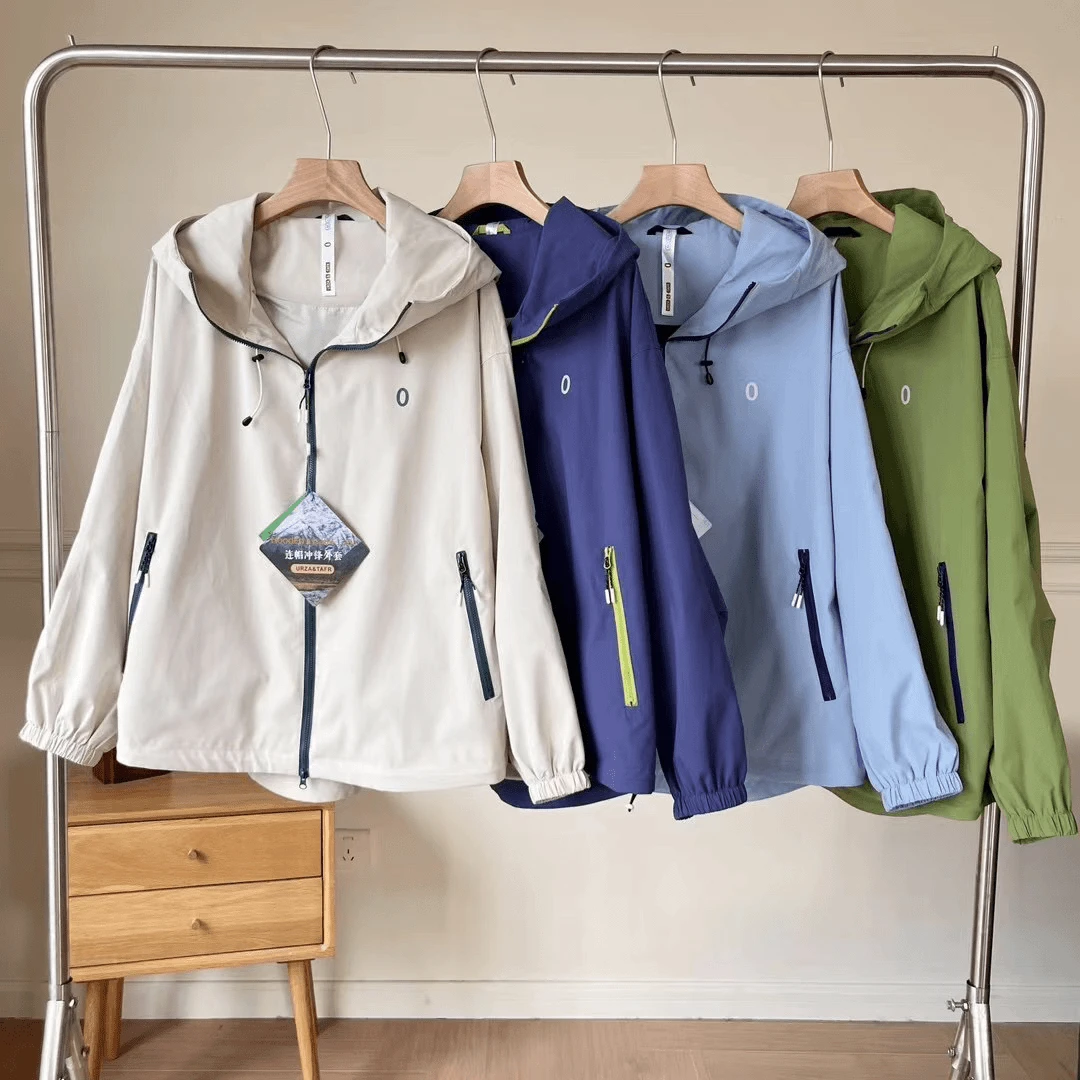 情侣款！2024秋季户外冲锋衣夹克防水长袖连帽外套上衣24362