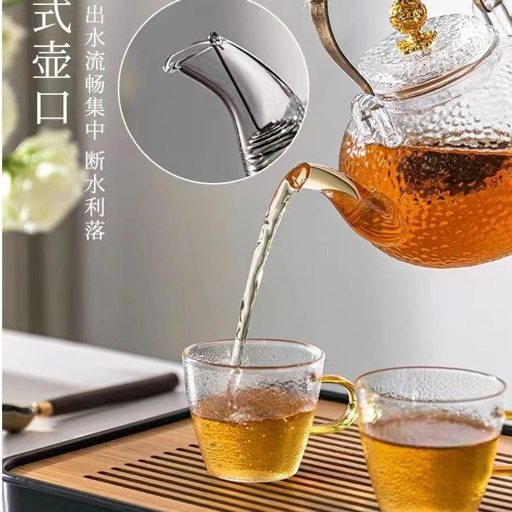 玻璃茶壶泡茶家用耐高温电陶炉煮茶器围炉明火提梁烧水壶水果茶具