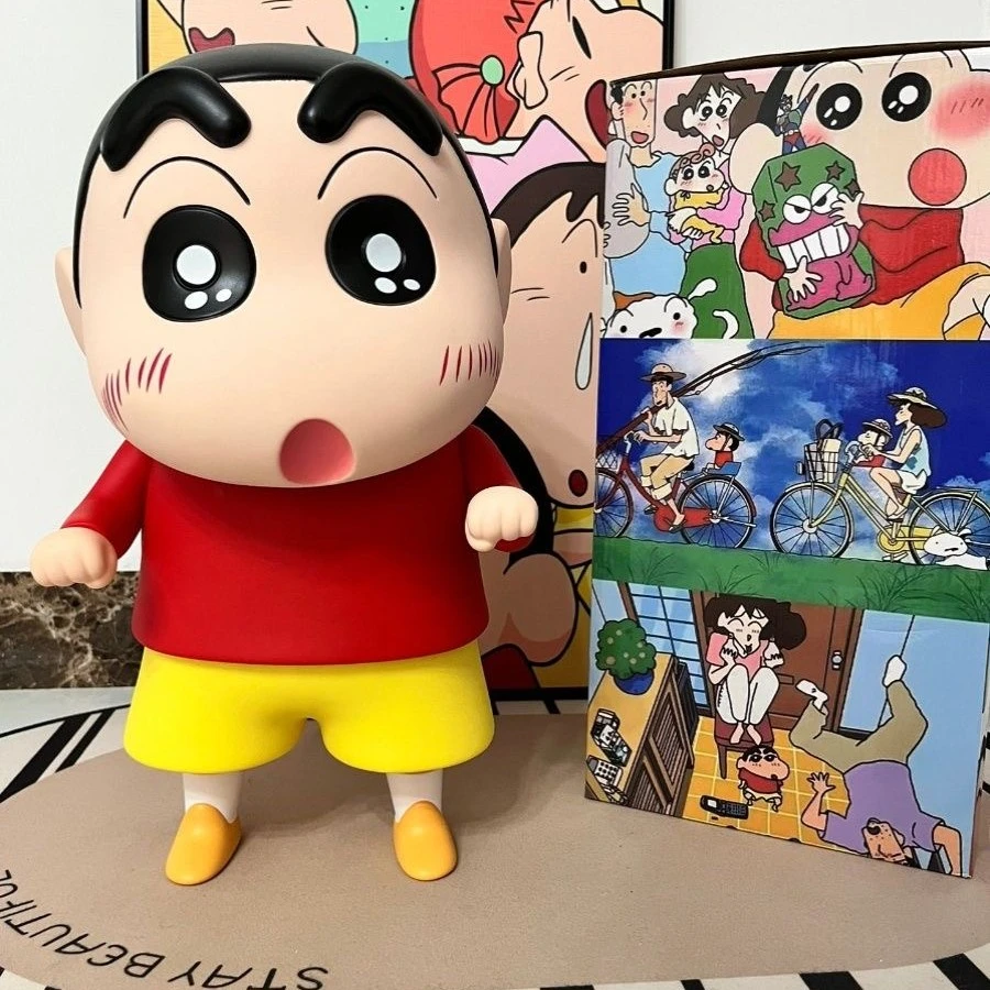 蜡笔小新手办正版桌面摆件动漫1比1野原新之助超大号潮玩卡通摆件
