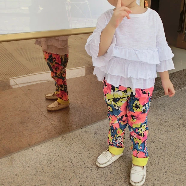 洋气打底裤宝宝休闲速干裤安全裤高腰时尚百搭春夏秋高弹力九分裤