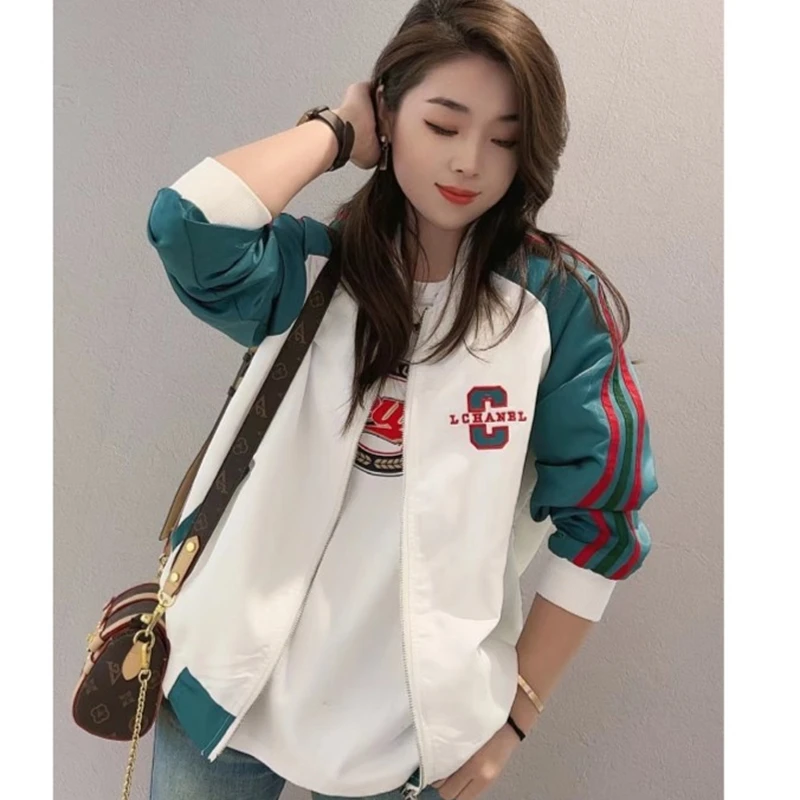 短款棒球服外套女春秋新款2024年爆款欧货休闲运动小个子夹克上衣