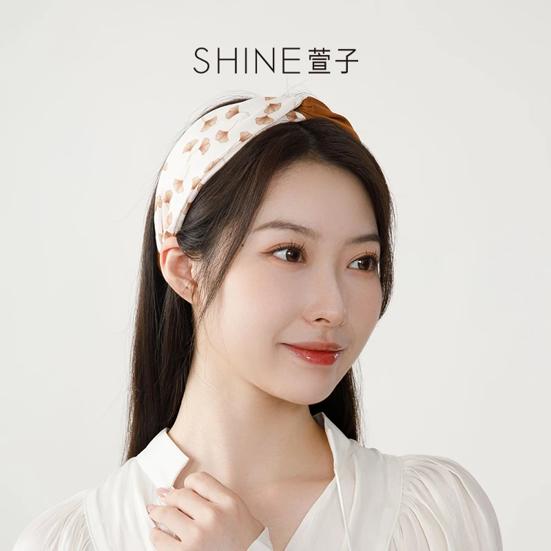 萱子 非金属布艺发饰 【商场同款】一叶知秋系列优雅银杏美拉德发箍