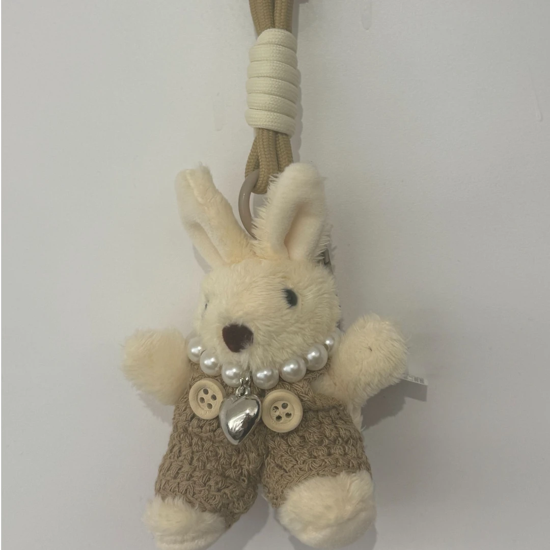 SHINE可爱背带裤小兔子挂件