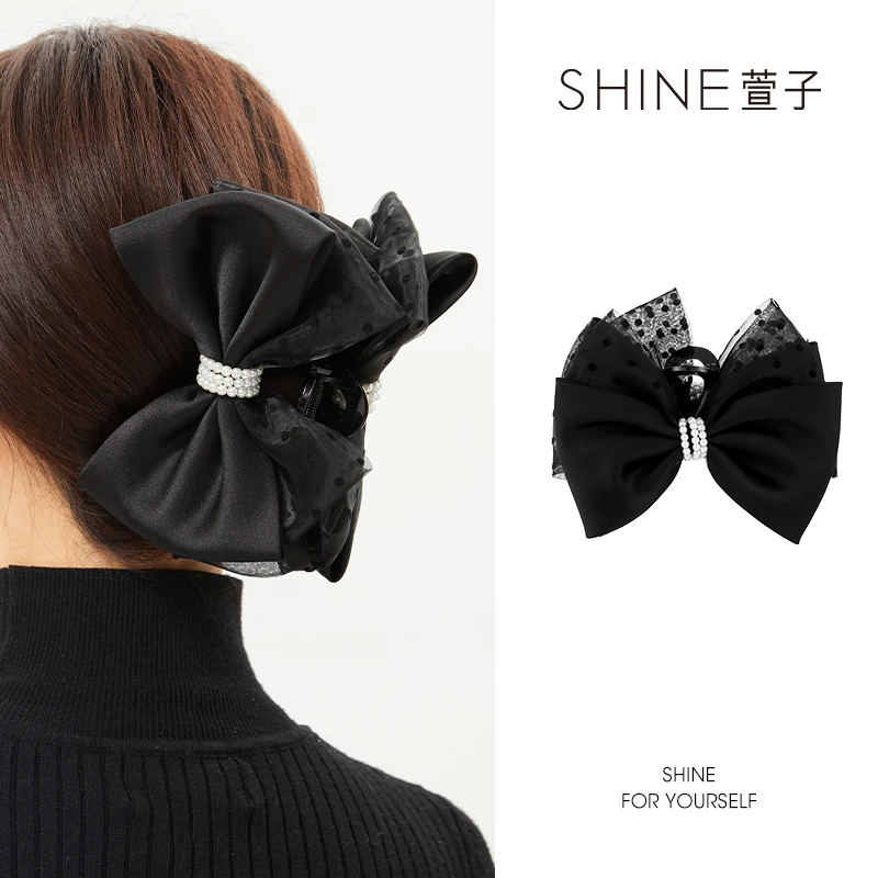 萱子SHINE波点系列布艺大抓夹