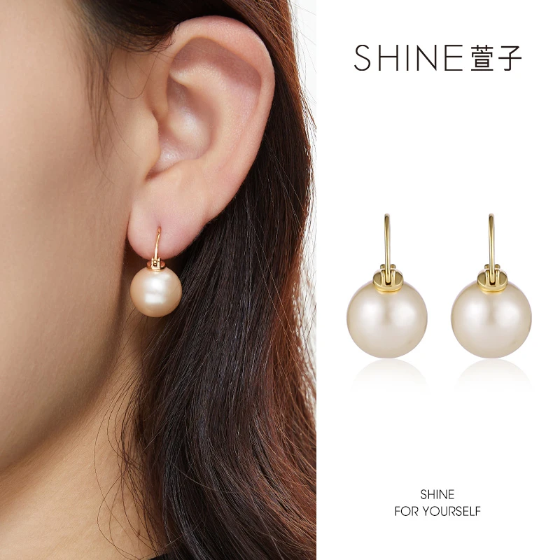 萱子 925银仿珍珠耳饰 SHINE优雅精致法式经典强光耳环【品牌直营】