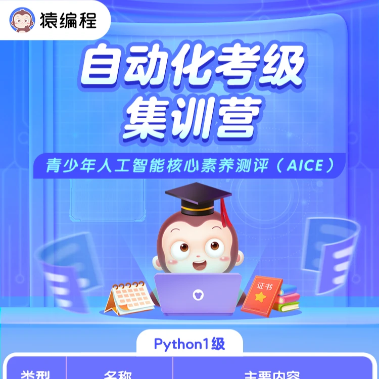 python自动化考级集训营【拍1号链接直接送 不单独售卖 请勿下单】