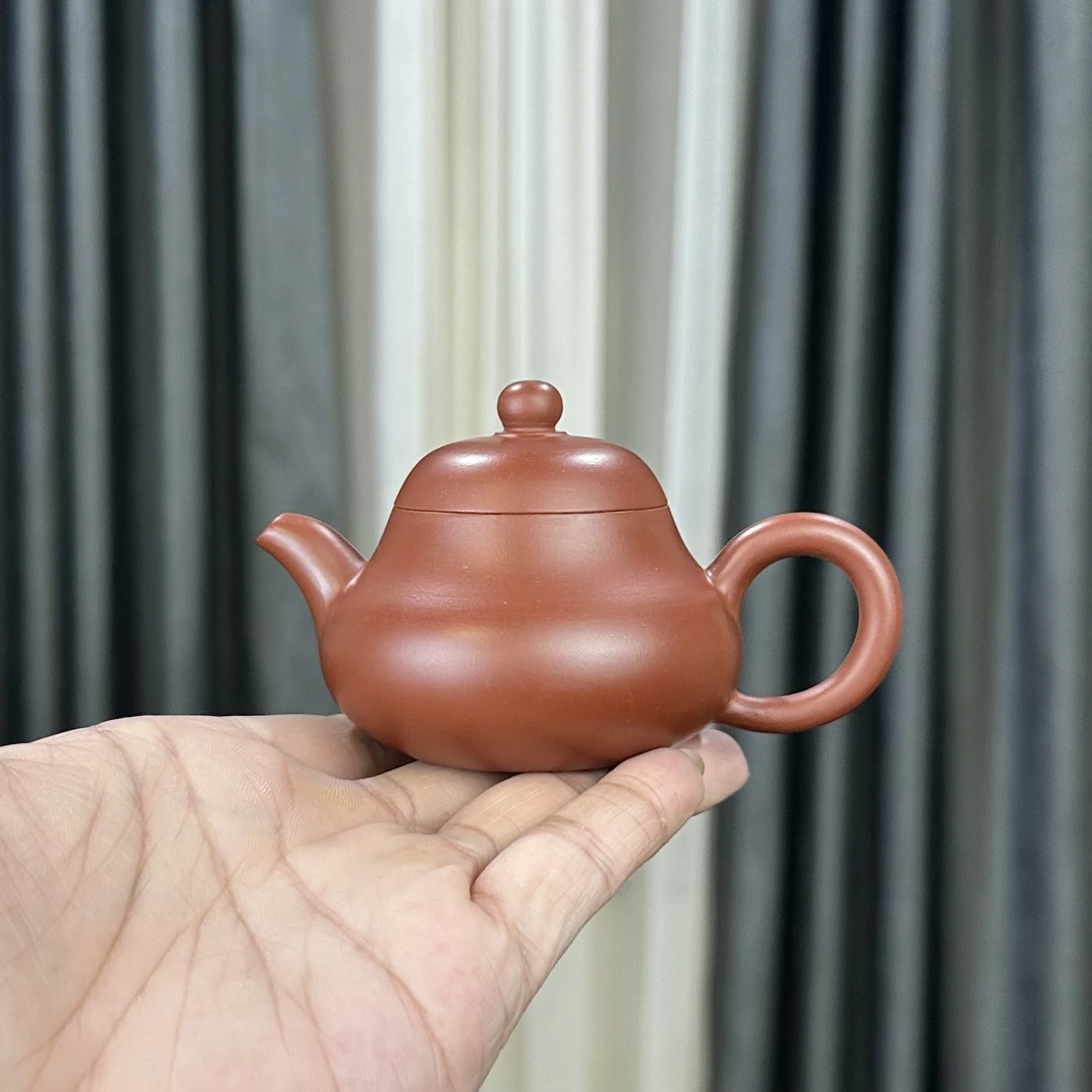 潮州手拉壶朱泥手工玉乳壶约120Cc