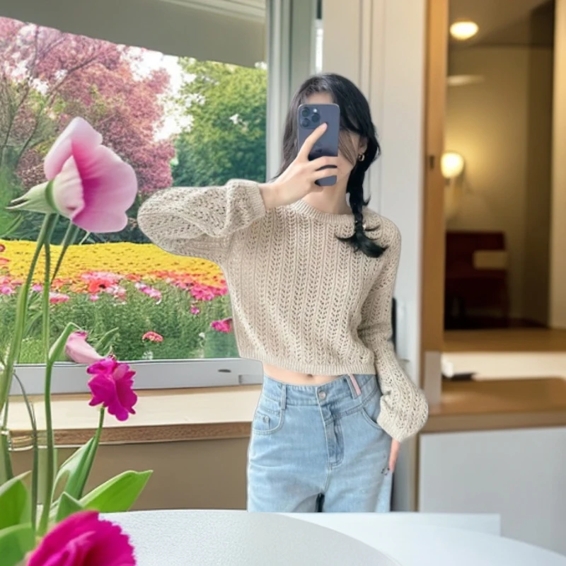 草裙娃娃《满天星》棒针手工DIY毛衣材料包（纯棉迷你圈圈纱）