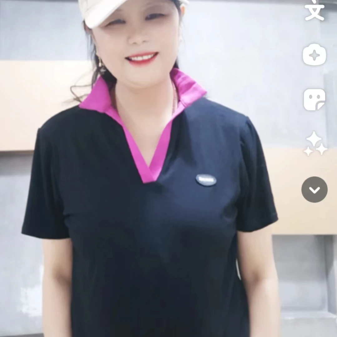 {福利款}新款玫红领和绿色领弹力棉休闲百搭款