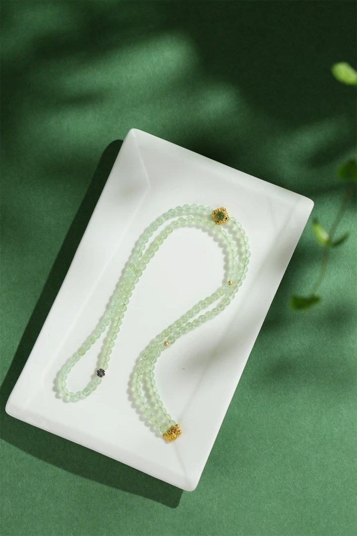 5mm葡萄石多圈手链