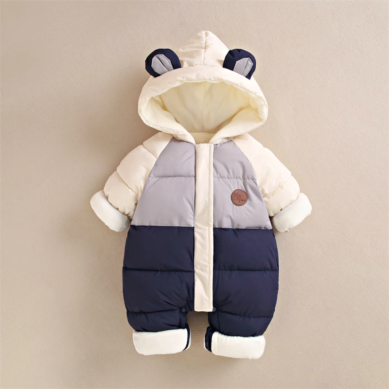 （买一送一）新生婴儿衣服秋冬季装连体衣宝加厚哈衣棉衣外出服战袍