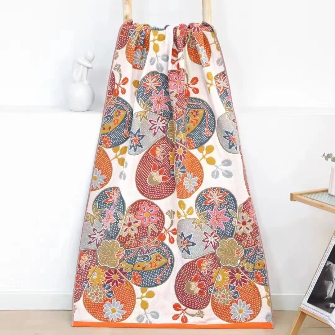 【外贸原单】多层纱布多功能四季可用吸水【柏拉图浴巾】80*160cm