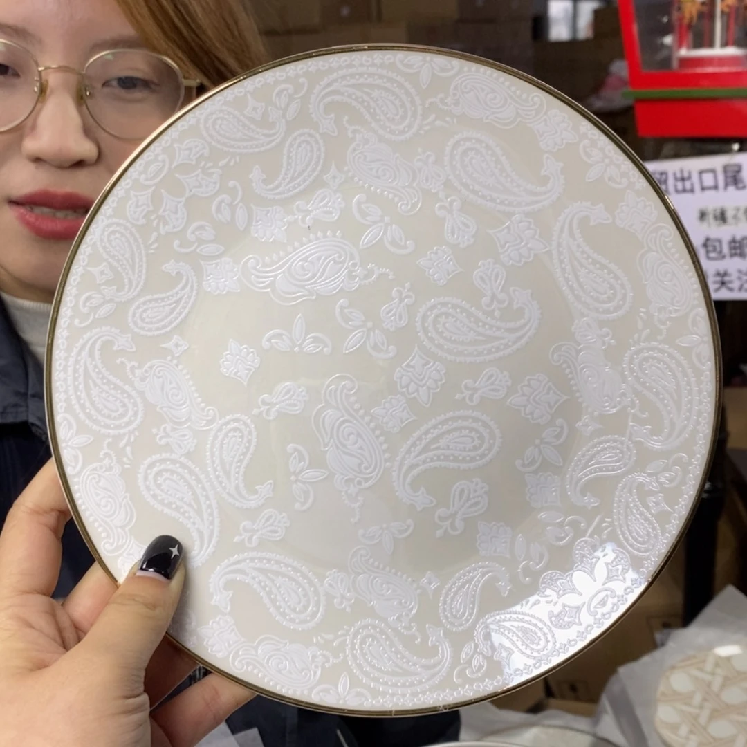 【闪购商品】外贸尾单微瑕8英寸20cm平盘一只