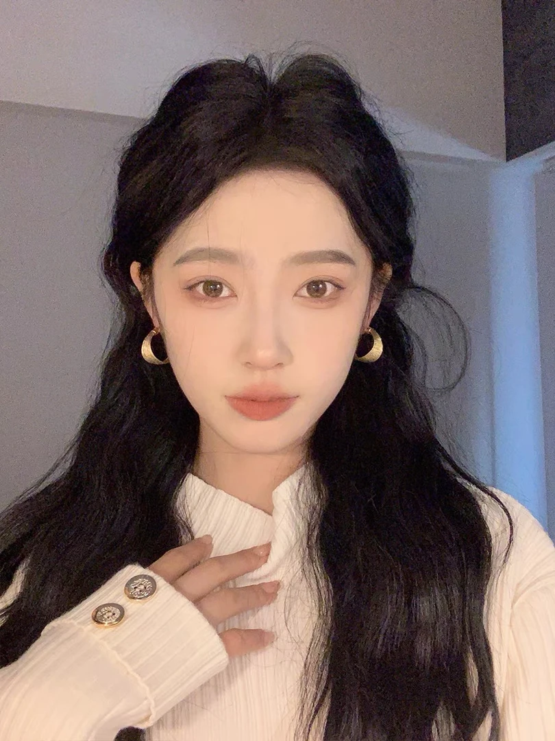 铜合金耳饰 镀金欧美风时尚耳圈蚊香盘耳夹无耳洞耳饰