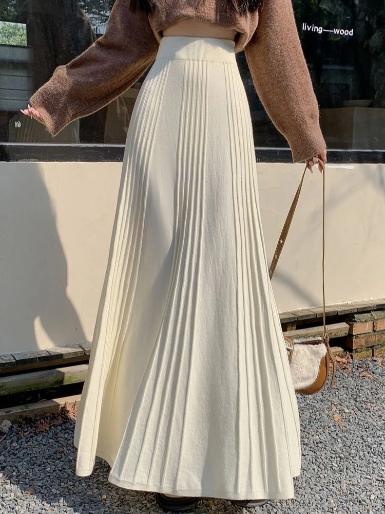 151-200 高腰显瘦百搭针织半身裙