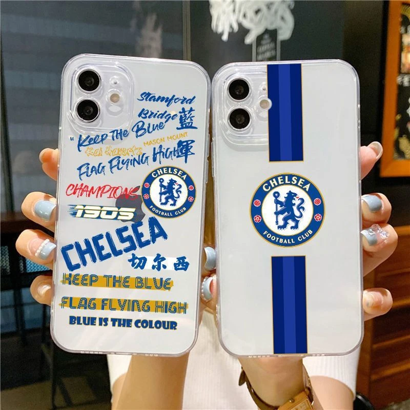切尔西手机壳iPhone 14pro/13/12苹果11透明XS MAX/XR防摔TPU足球