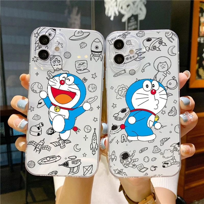 哆啦A梦手机壳realme真我Q5pro/GTneo3/GT2/Q3s透明V20/V25/V23软