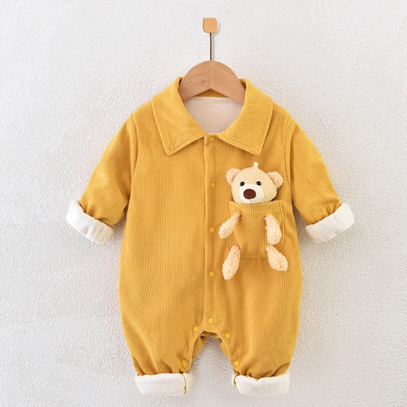 【宠粉专享】婴幼儿连体春秋季外穿新生儿哈衣爬服宝宝春款双层衣服