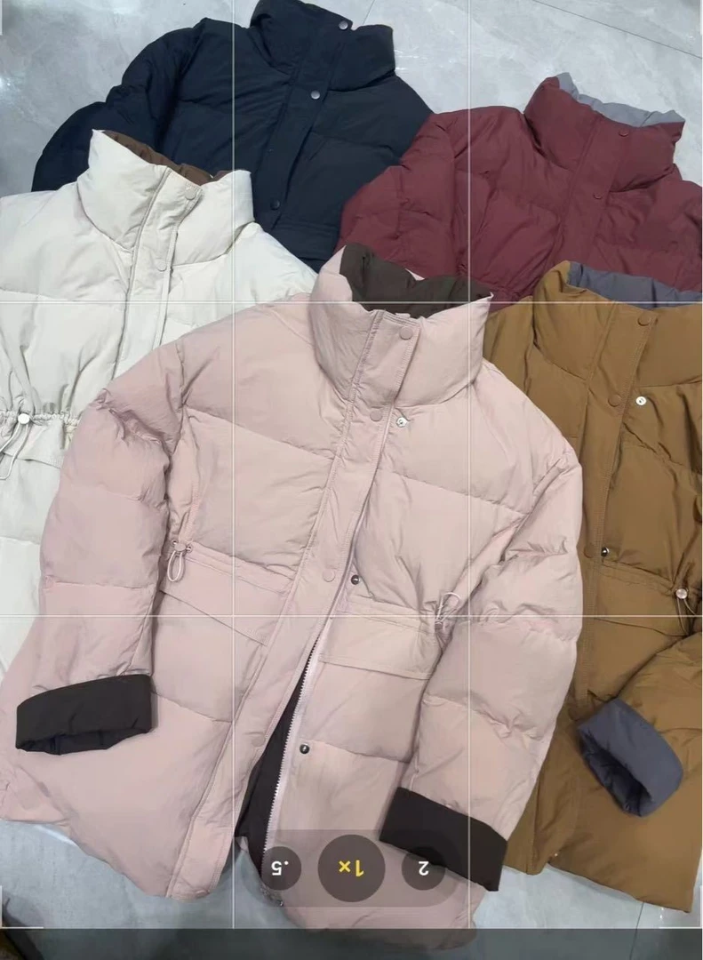 【韩货】新款立领抽绳面包羽绒服外套 ALS-8801