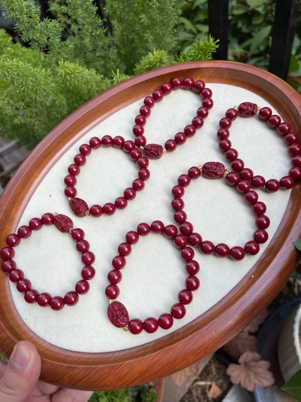 含辰砂工艺品朱砂十二生肖守护神手串男女同款百搭（拍1发1个）