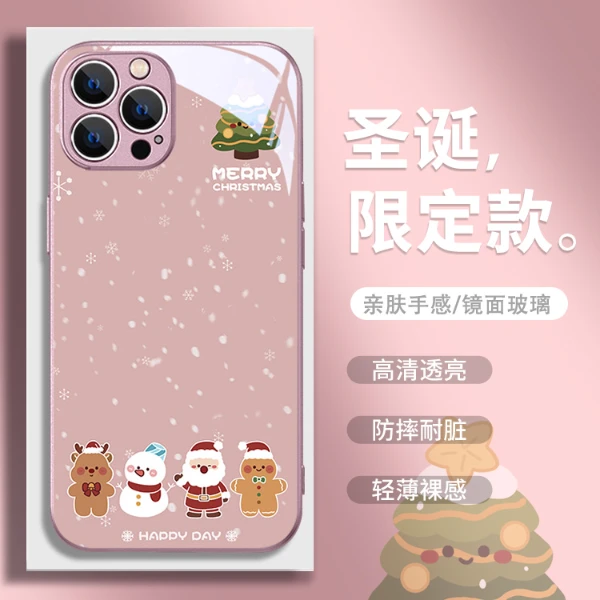 适用于苹果/华为/小米/OPPO/VIVO新款网红圣诞风可爱姜饼人手机壳