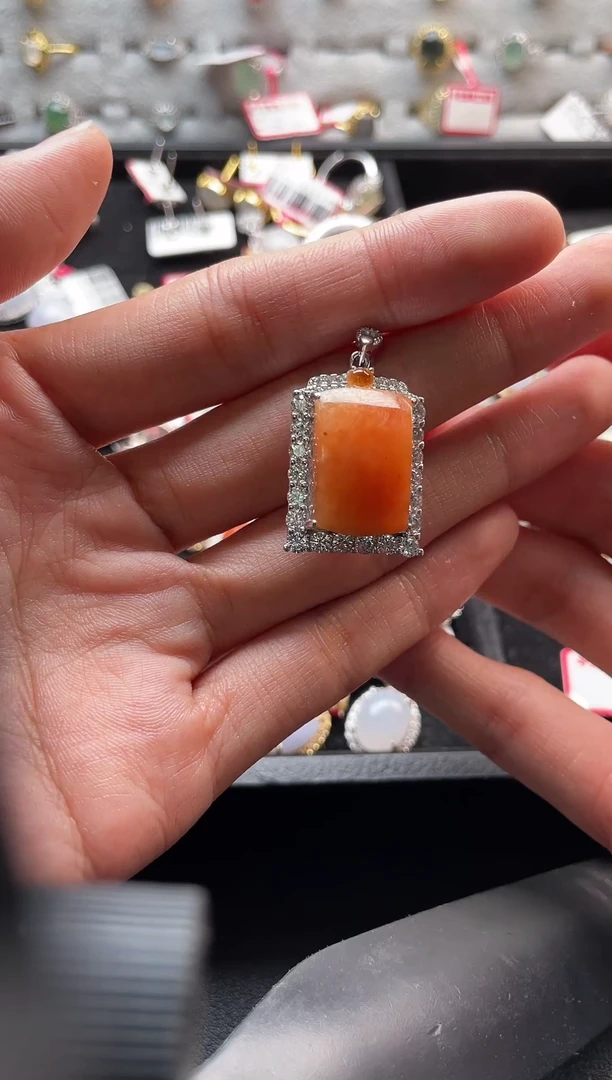 【闪购商品】翡翠戒指银S925镶嵌1111-7