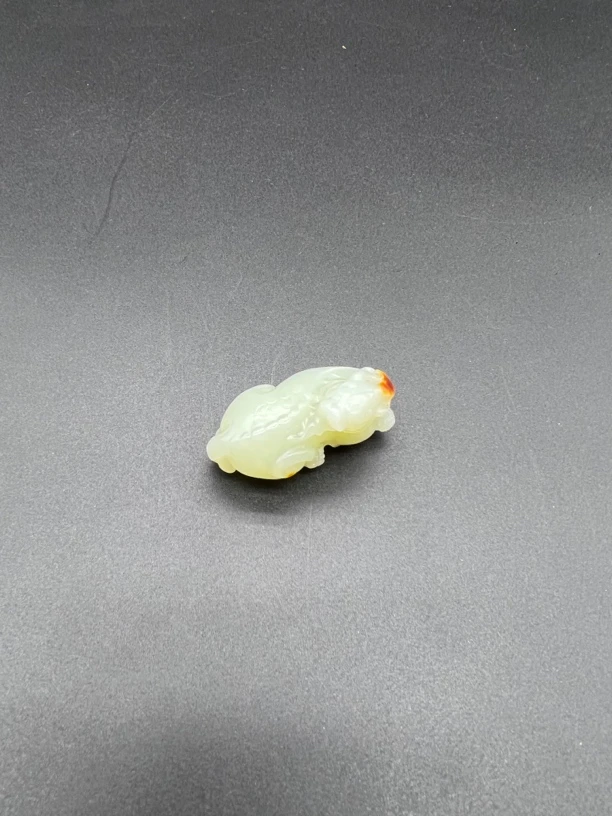 和田白玉原皮瑞兽