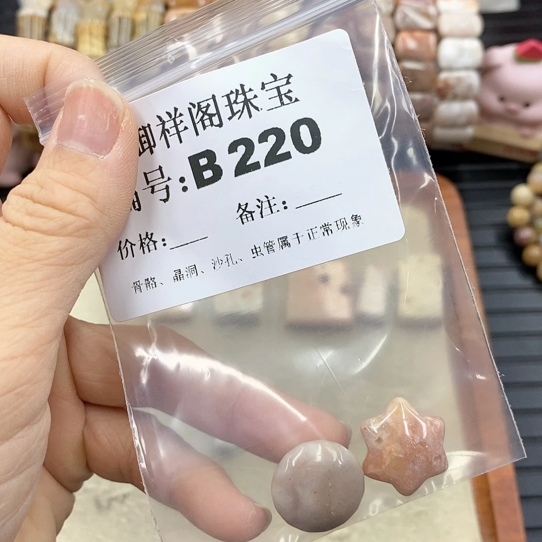 硅化珊瑚（珊瑚玉）B未镶嵌珠*朱