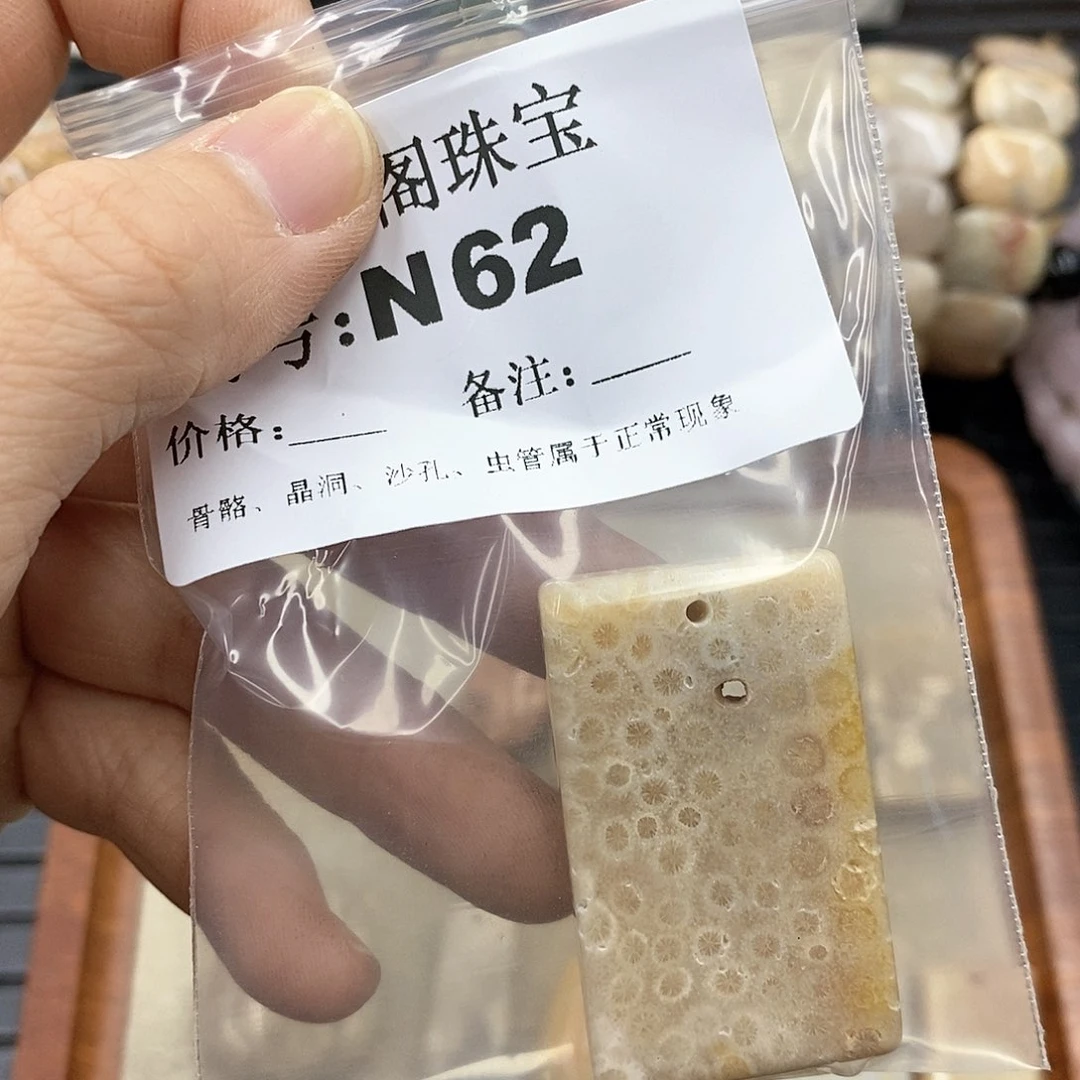 硅化珊瑚（珊瑚玉）N未镶嵌摸***嘎