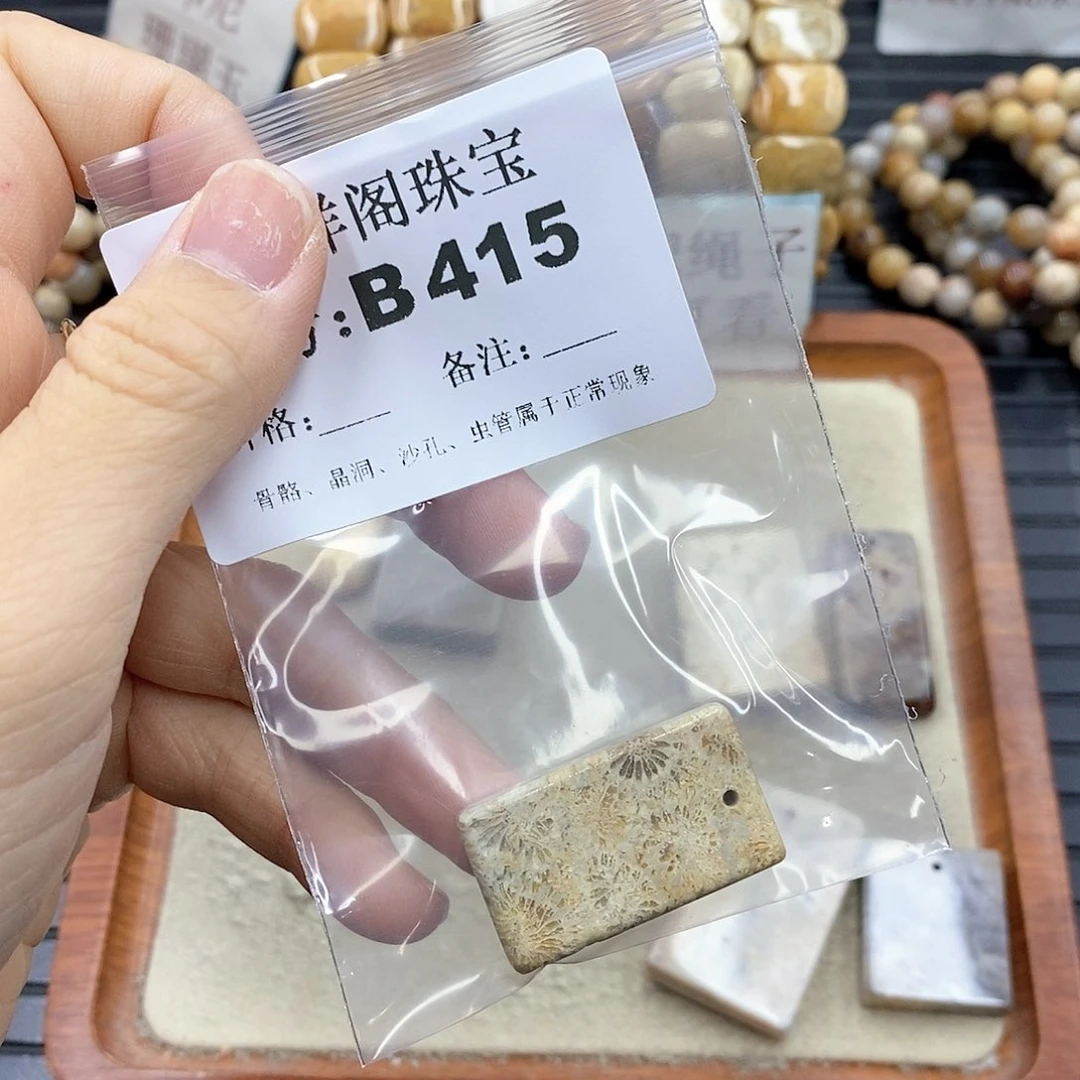 硅化珊瑚（珊瑚玉）B未镶嵌小**宝
