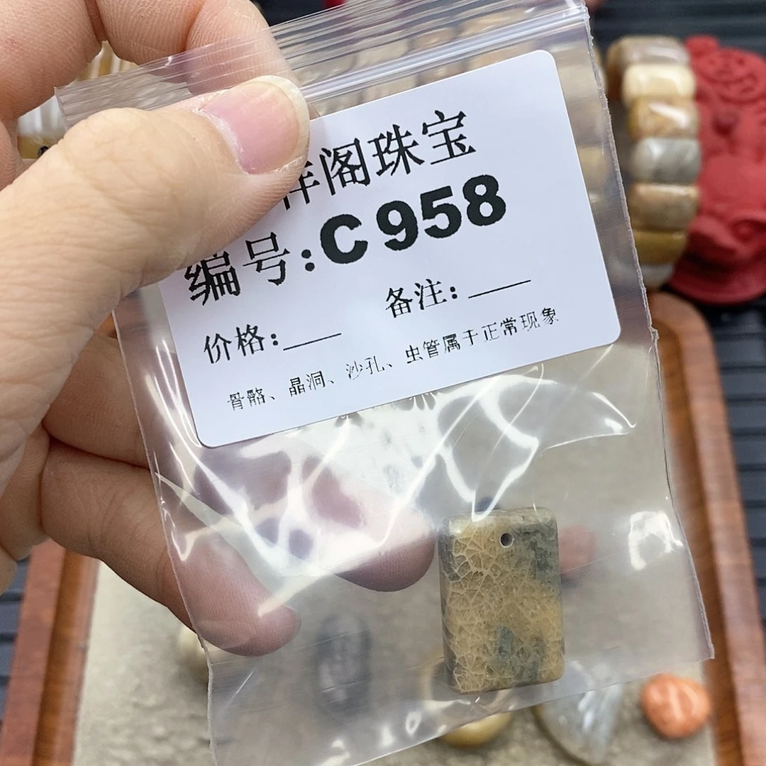 硅化珊瑚（珊瑚玉）C未镶嵌?**?
