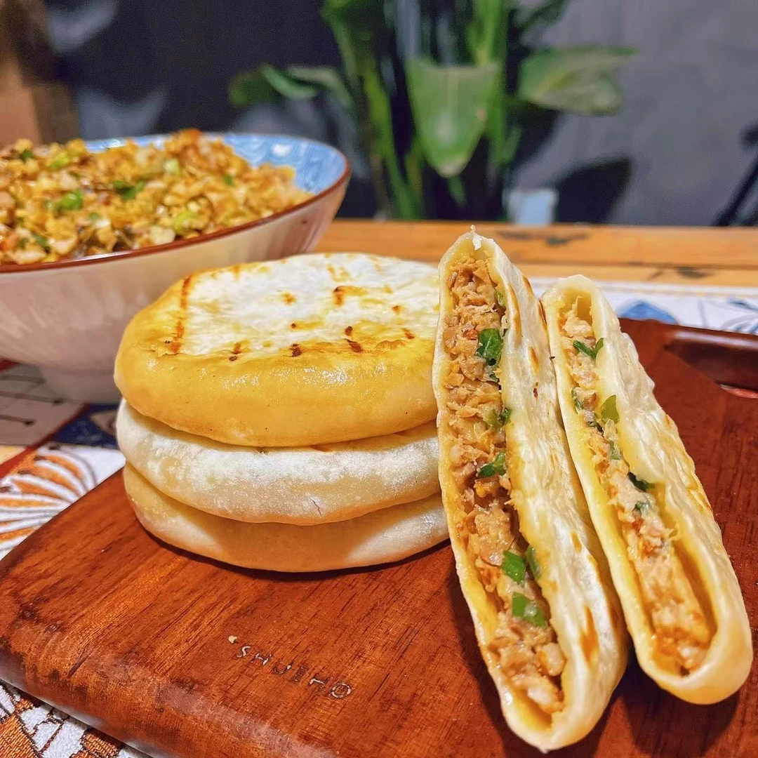 【专属链接】葱肉饼煎饼皮薄多美味半成品手工制作早餐饼点心10个装