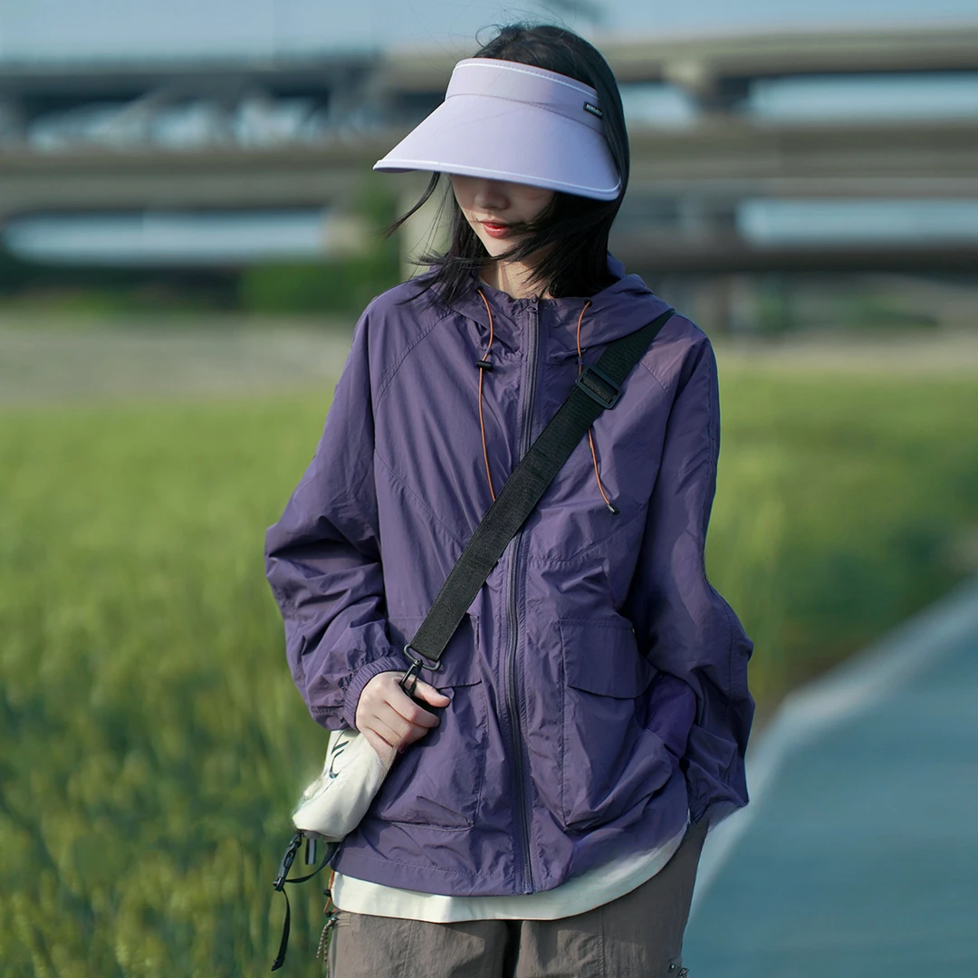 EVAK防紫外线户外专业防晒衣女夏季薄款透气速干宽松山系冲锋衣潮