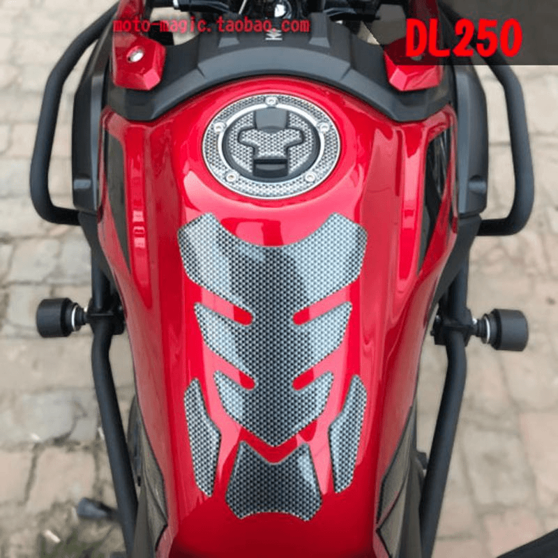 DL250摩托车防刮贴防滑贴鱼骨贴油箱防划盖锁孔防刮贴花贴纸防水